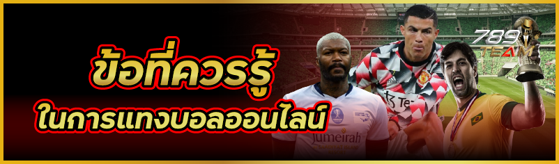 ข้อที่ควรรู้ในการแทงบอลออนไลน์ 